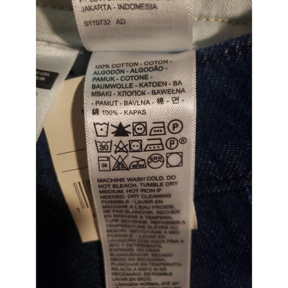 Levi's XX Chino Authentic Fit Men's Cotton Straight Leg Dark Blue Pants Sz 32x30 - Picture 11 of 16